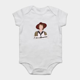 i am a librarian Baby Bodysuit